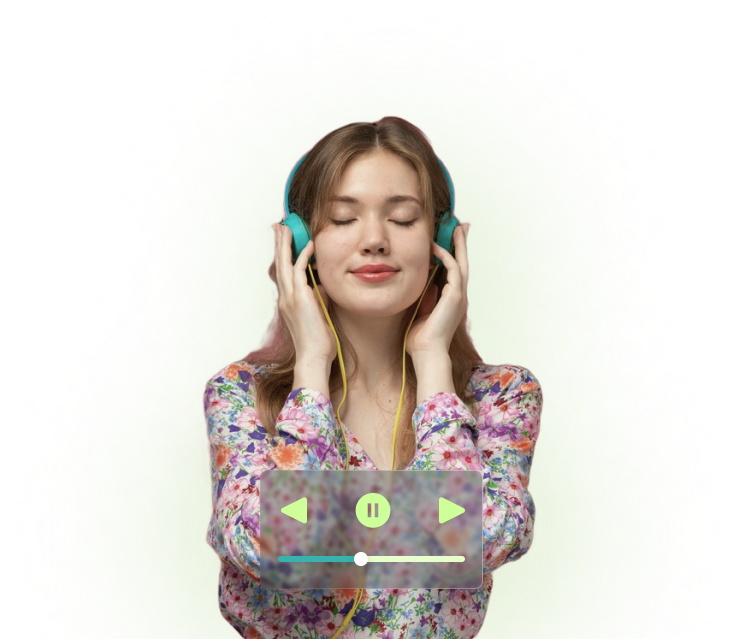 girl into music mood