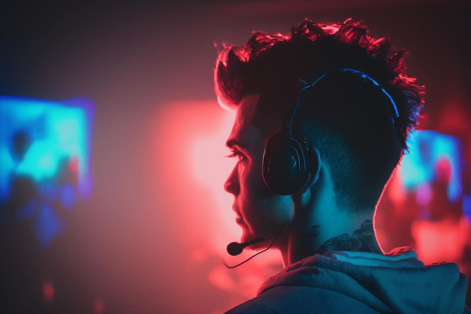 work with listening music